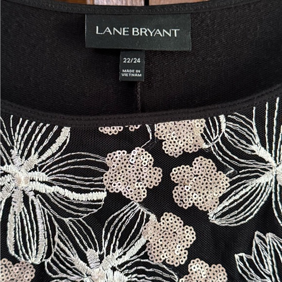 Lane Bryant Dress Womens Plus Size 22-24 Black/white Poly/Rayon Stretch  sku3364 - Picture 3 of 12